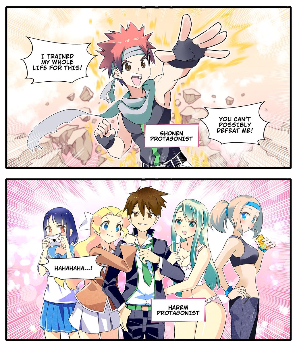 Shounen Protagonist vs. Harem Protagonist! 