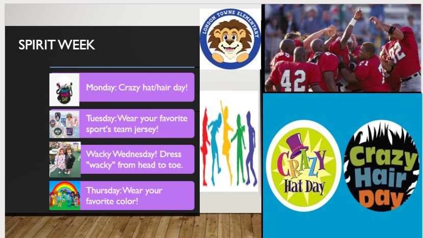 VeronicaSilis's tweet photo. The school year is almost over. Let’s have some fun this week! @LondonTowneFCPS https://t.co/aDlPyIgHnI