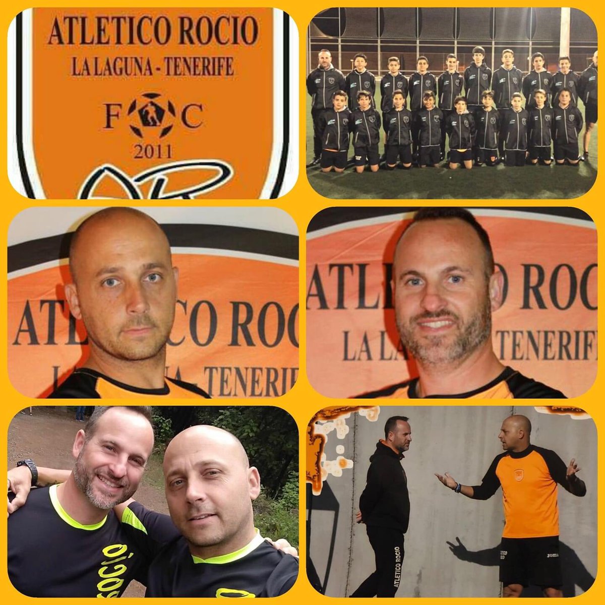 AtleticoRocio's tweet photo. Y como no nuestros entrenadores Jacobo y Jose siguen otra temporada más en nuestra familia del Atlético Rocío a por una nueva temporada con el cadete A.⚽🧡🖤🤍 https://t.co/jRMmH2rF7o
