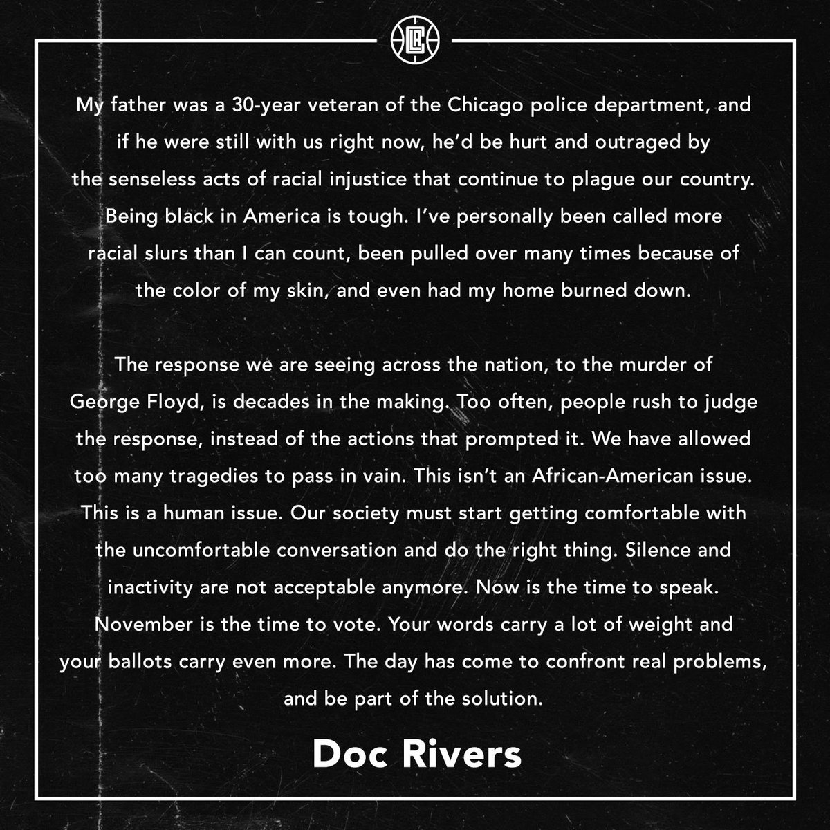 Doc Rivers (@docrivers) on Twitter photo 