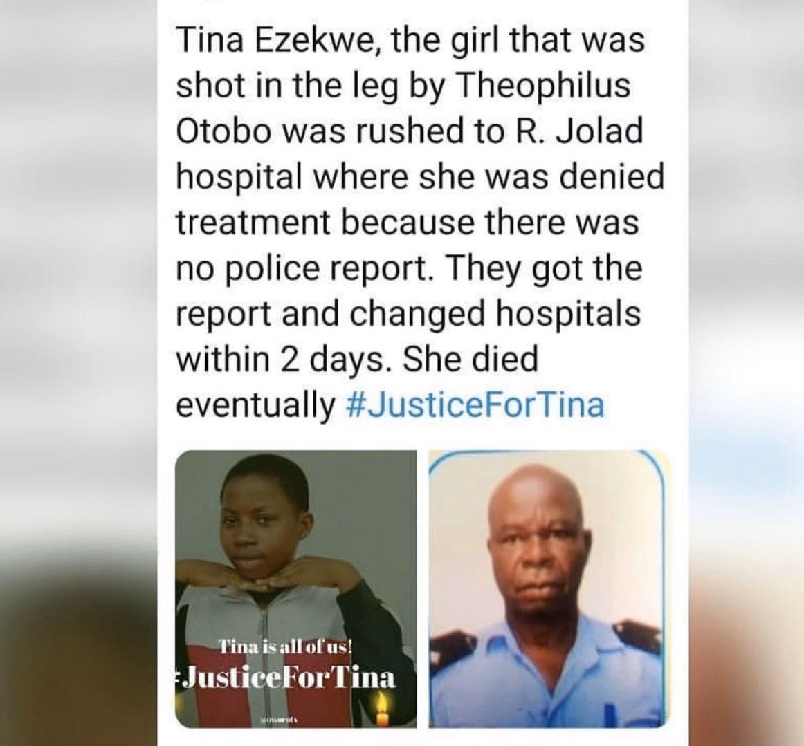 kizzytwetty's tweet photo. No one should loose their life in such a horrible way. 😞 #JusticeForUwa #JusticeForTina https://t.co/Czf0quNYBU