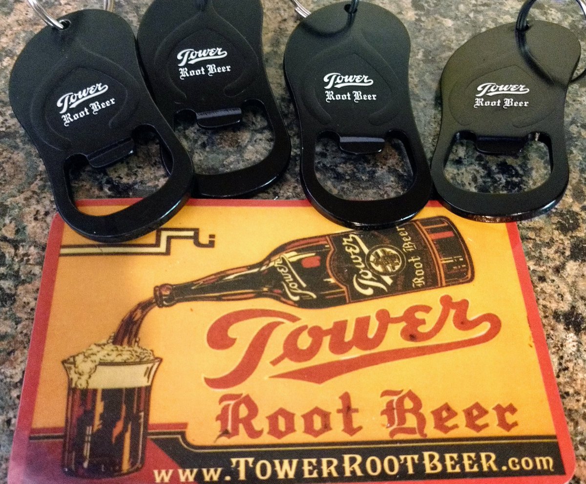 DPappaceno's tweet image. What a surprise!  We did not dig to the bottom of the box yet until today, but found these treasures.  Thank you @TowerRootBeer for your generosity!!!