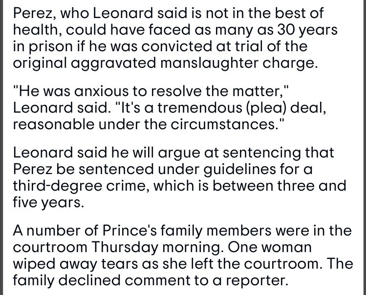 Was it so we couldn’t have an open casket? Because we couldn’t. And then while in mourning we were completely humiliated by the prosecution & judge with both the judgement and our treatment in the courtroom. 3-5 years. I will never understand this.