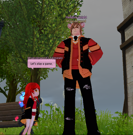 MusicalAgent's tweet photo. It's soft Sevenwood matching outfits hours (Also bonus Vandy wearing a bunny raincoat haha!) https://t.co/E0INkI36cp