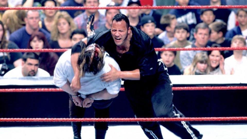 The Rock would regain the title at the 1999 Royal Rumble in an absolutely brutal I Quit Match.Mankind would then win the title back on Halftime Heat in an Empty Arena Match before this stipulation became as horribly overused as it is these days.  #WWE   #AlternateHistory