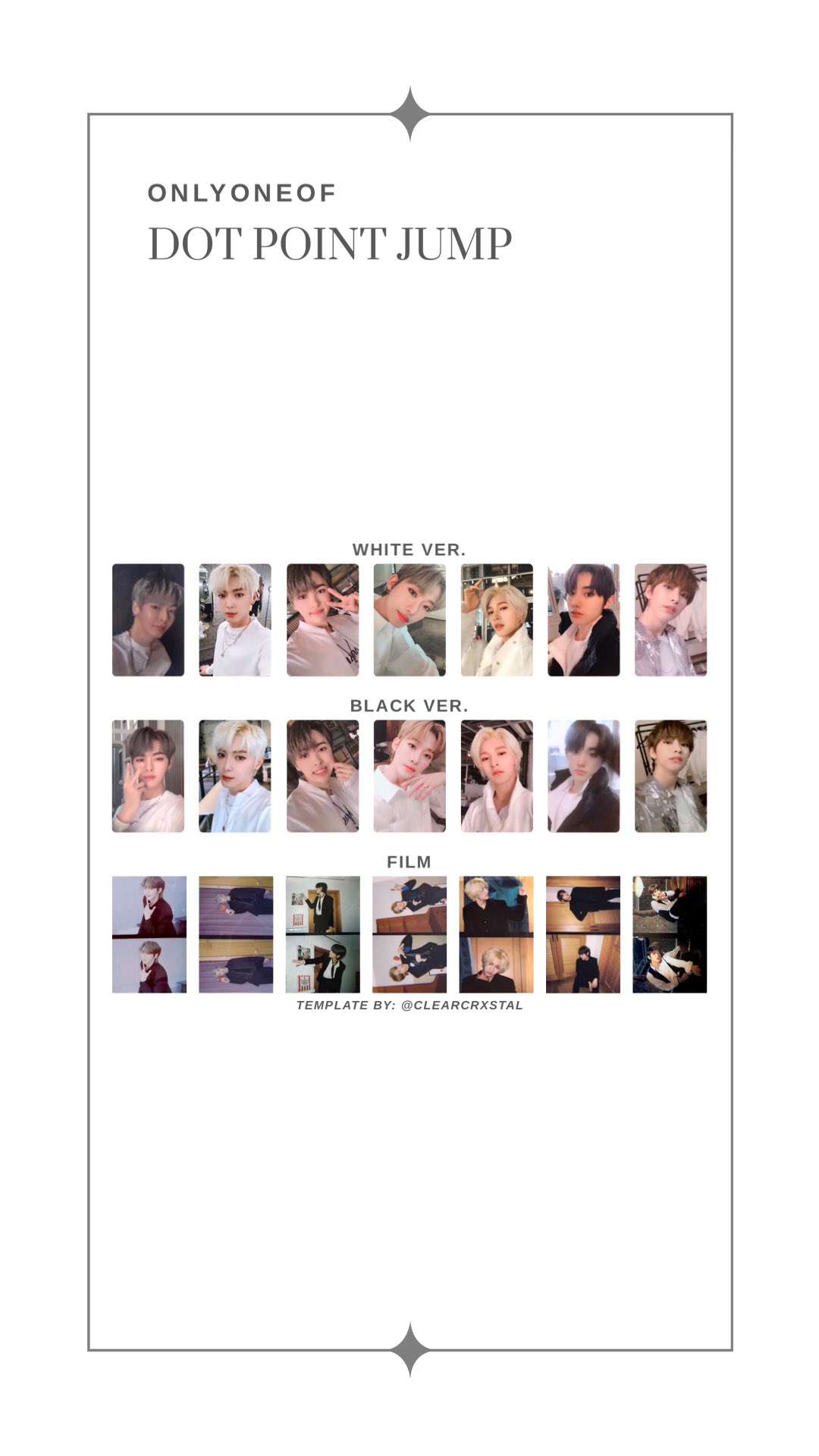 OnlyOneOf KB line sun goodness Official Photocard Photo card