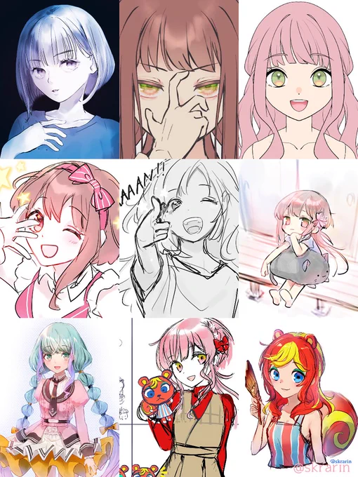 らくがきも詰めました? #今月描いた絵を晒そう 
