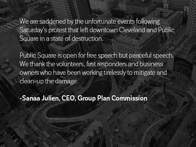 Protests turned into violence Saturday evening that left property damage and marks of vandalism throughout Cleveland. A curfew is currently in place, issued by the City of Cleveland. DETAILS: bit.ly/2ZV0Rsf