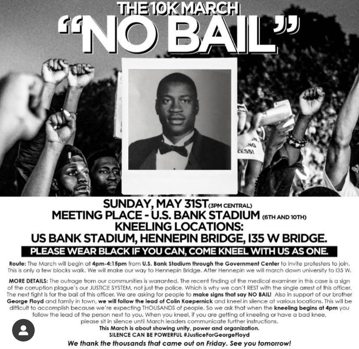 sahraqaxiye's tweet photo. MINNESOTA PROTEST FOR SUNDAY 5.31.2020
MEETING UP IN FRONT OF US BANK STADIUM AT 4PM!
#GeorgeFloydProtests #MNprotests #Minneapolis https://t.co/KN5KpoLgHB