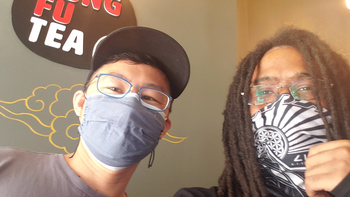 I met with my friends over at Kung Fu Tea. Not only am I glad to see them safe but they showed me videos they captured of the protests. Everything looked peaceful but they say they saw 4 white people making molotovs.