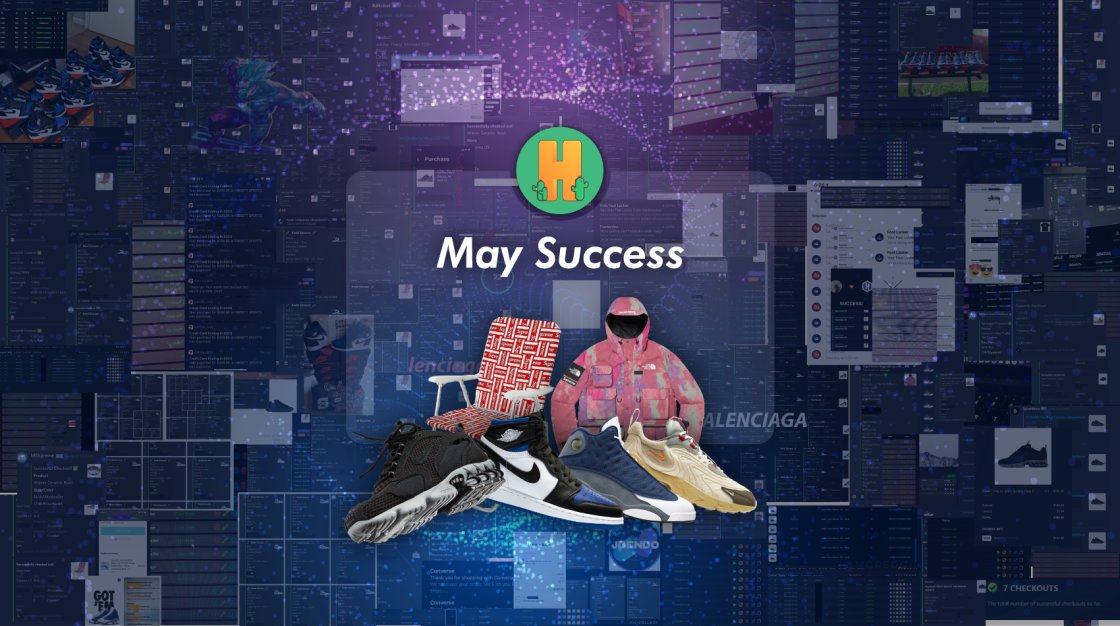 May has been an incredible month of releases! Hype Proxies continues to destroy each and every one of them. 😈

Are you feeling the hype? ⚡️

Check our success over at <a href="/HypeAIOSuccess/">Hype Proxies Success</a> 

Retweet &amp; Reply #hypeproxies for a chance to win 6GB Hype Residential Plan + $50 CashApp.