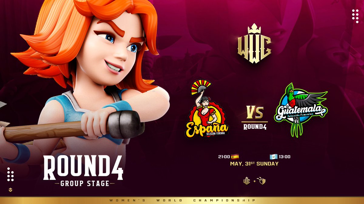 Buenas tardes.  

Hoy tendremos la última guerra de la fase de grupos de @womens_champio1 

España vs Guatemala

Lo podremos ver en directo por el canal de nuestra bella <a href="/ixena8/">Ixena 🦅💢</a> a partir de las 21.30 h aqui: 
youtu.be/uYuMlEfMuWA