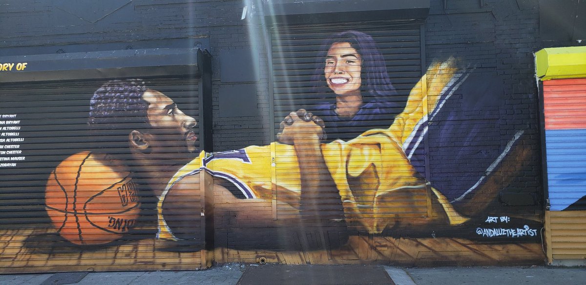 Kobe's mural seems to be untouched