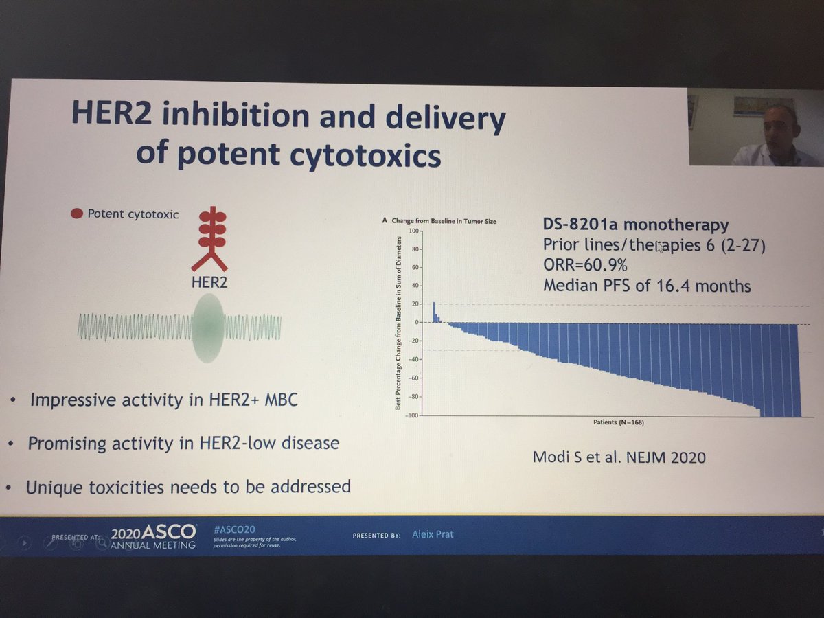 matteolambe's tweet photo. Really fantastic discussion by @prat_aleix at #ASCO20 on the data presented in the oral #abstract session about #tucatinib and #pyrotinib for patients with #HER2-positive advanced #BreastCancer: would love to download the slides but apparently I cannot @ASCO 
@OncoAlert #bcsm https://t.co/i1B3JWbKY6