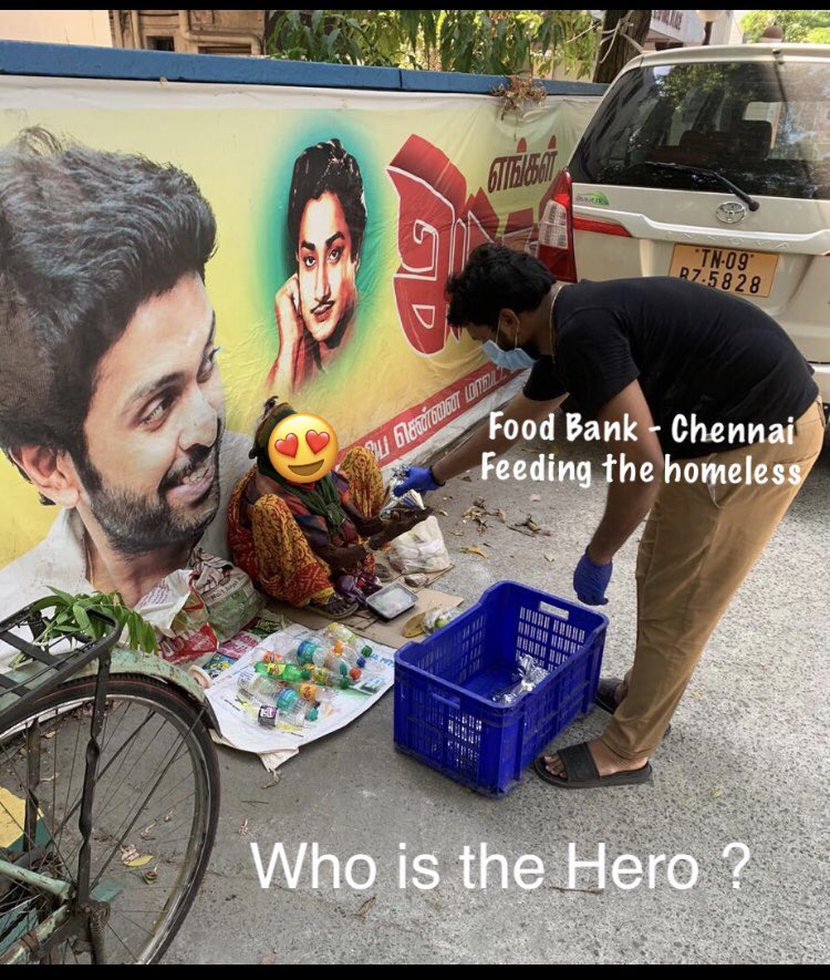 Who is the hero ? @FoodBankChennai