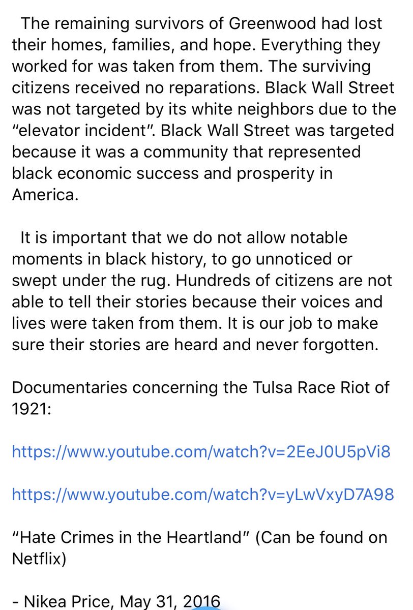 n77ea's tweet photo. If you need to know more about the fall of Black Wall Street, I wrote about it a few years ago. https://t.co/sQeyBRV9Ui