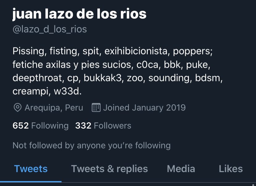 MapHunterJudy's tweet photo. @/lazo_d_los_rios 
⚠️WARNING BESTIALITY⚠️
Please do not scroll or interact, just report. 
#REPORTALLZOOPHILES #antizoo #fuckzoo #zooshavenorights #fuckzoophilia #antizoophile #zoosarentvalid | #zoophilia #zoophile #zoorights #zoopride #zoosarevalid #zoocommunity #zoosupport https://t.co/RWVPfuQvqV