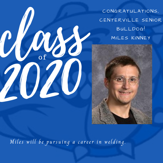 #SeniorSpotlight
Congratulations, Miles! CHS is very proud of you and all of your accomplishments! Best wishes to you in all of your future plans! @mmccoypal @CentervilleSupt <a href="/Thollendonner/">Tim Hollendonner</a>