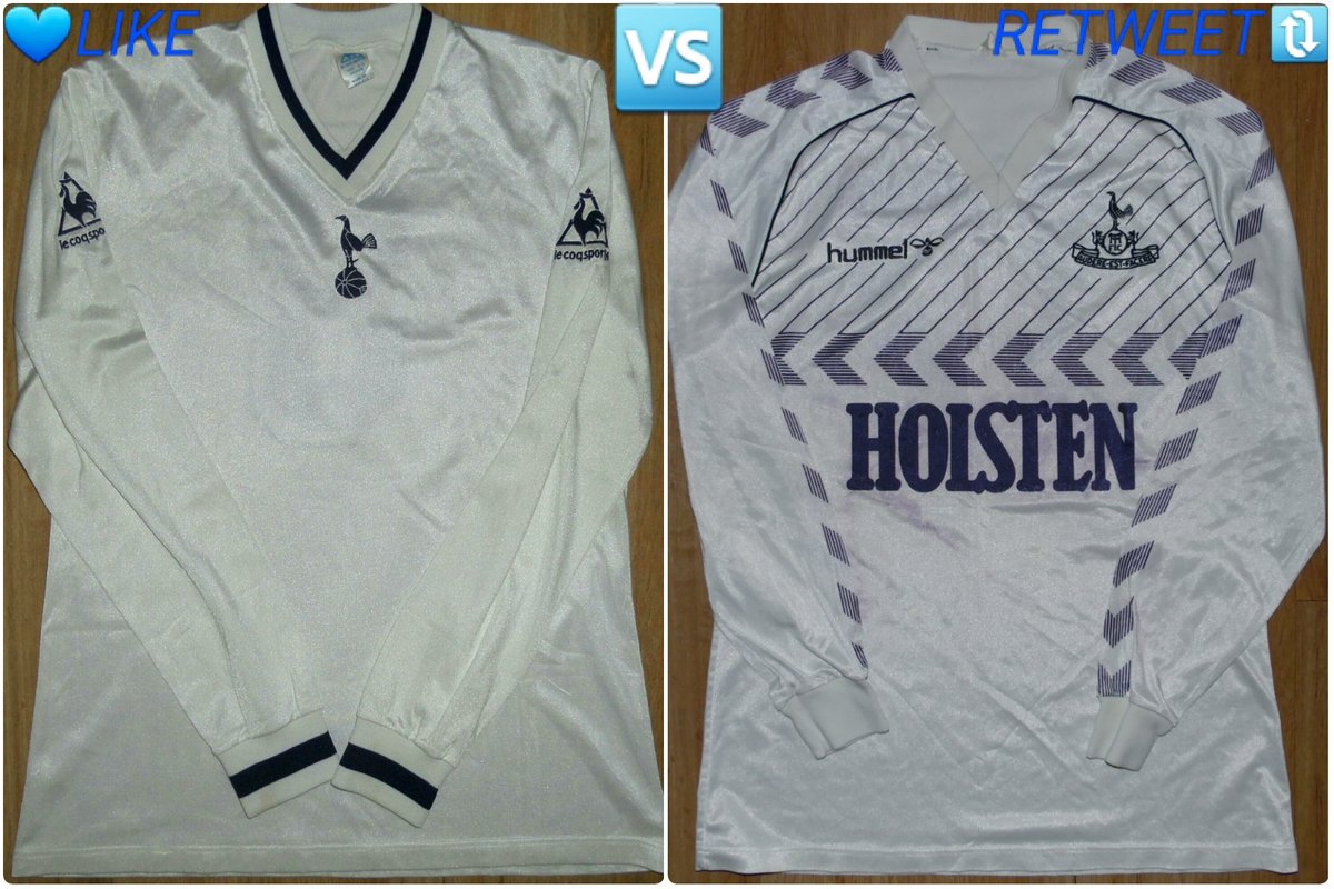 That's a shock exit to <a href="/UmbroUK/">Umbro UK</a> who is eliminated with <a href="/adidasfootball/">adidas Football</a> going into tomorrow's final🏟This is the battle of the BIG boys🤼‍♂️

💙Press LIKE to vote for 1980-82
🆚️
🔃Press RETWEET to vote for 1985-87

📩Comment if you want me to do the same with away shirts✅or not❌