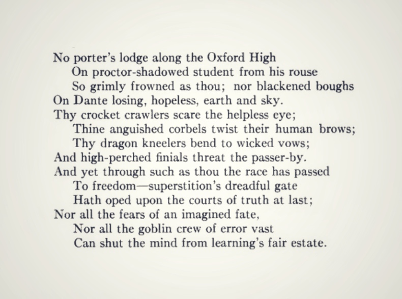 OnBotanyPond's tweet photo. Upon entering Hull Gate, a sonnet by Horace Spencer Fisk. #OnBotanyPond https://t.co/KjYQvu2bDp