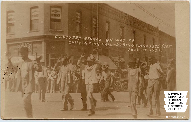 From May 31 to June 1 white mobs ransacked, razed, and burned over 1,000 homes, businesses, and churches in Greenwood, and murdered scores of African Americans.  #APeoplesJourney  #ANationsStory