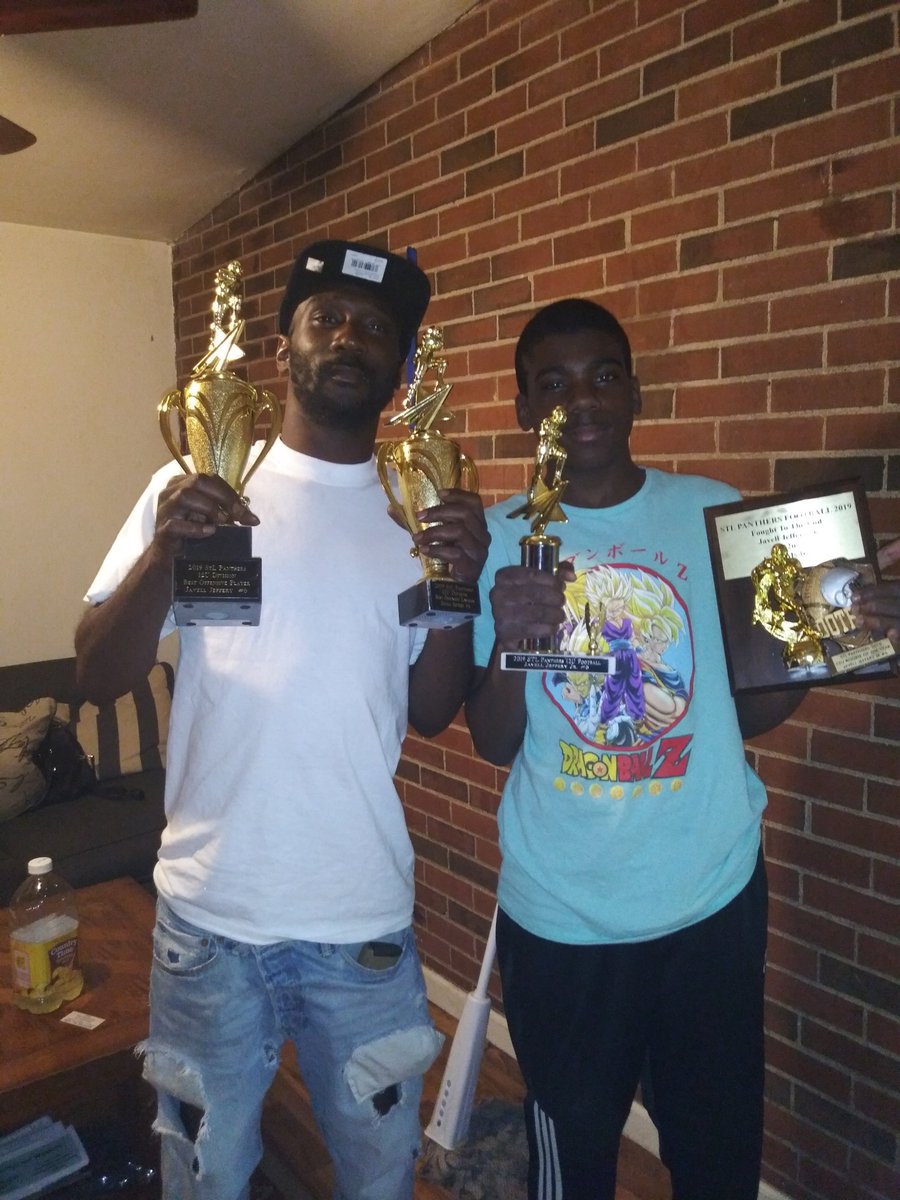 5 awards. offensive mvp. Best defensive line. Rookie of the Year. Relentless player. All team award. 2019. 12u stl Panthers.