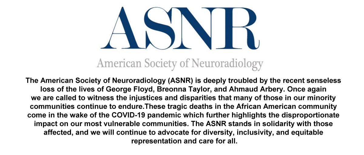 Please read this important message from the American Society of Neuroradiology  #equality #diversity #peace #inclusion