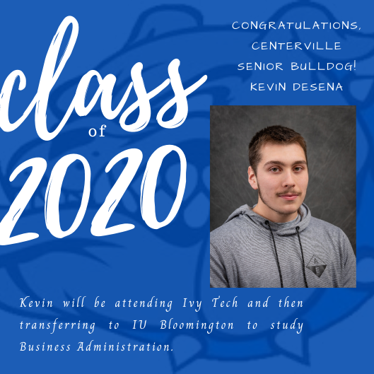 #SeniorSpotlight
Congratulations, Kevin! Thank you for all of your hard work at CHS! Best wishes to you in all of your future endeavors! @mmccoypal @CentervilleSupt  <a href="/Thollendonner/">Tim Hollendonner</a>