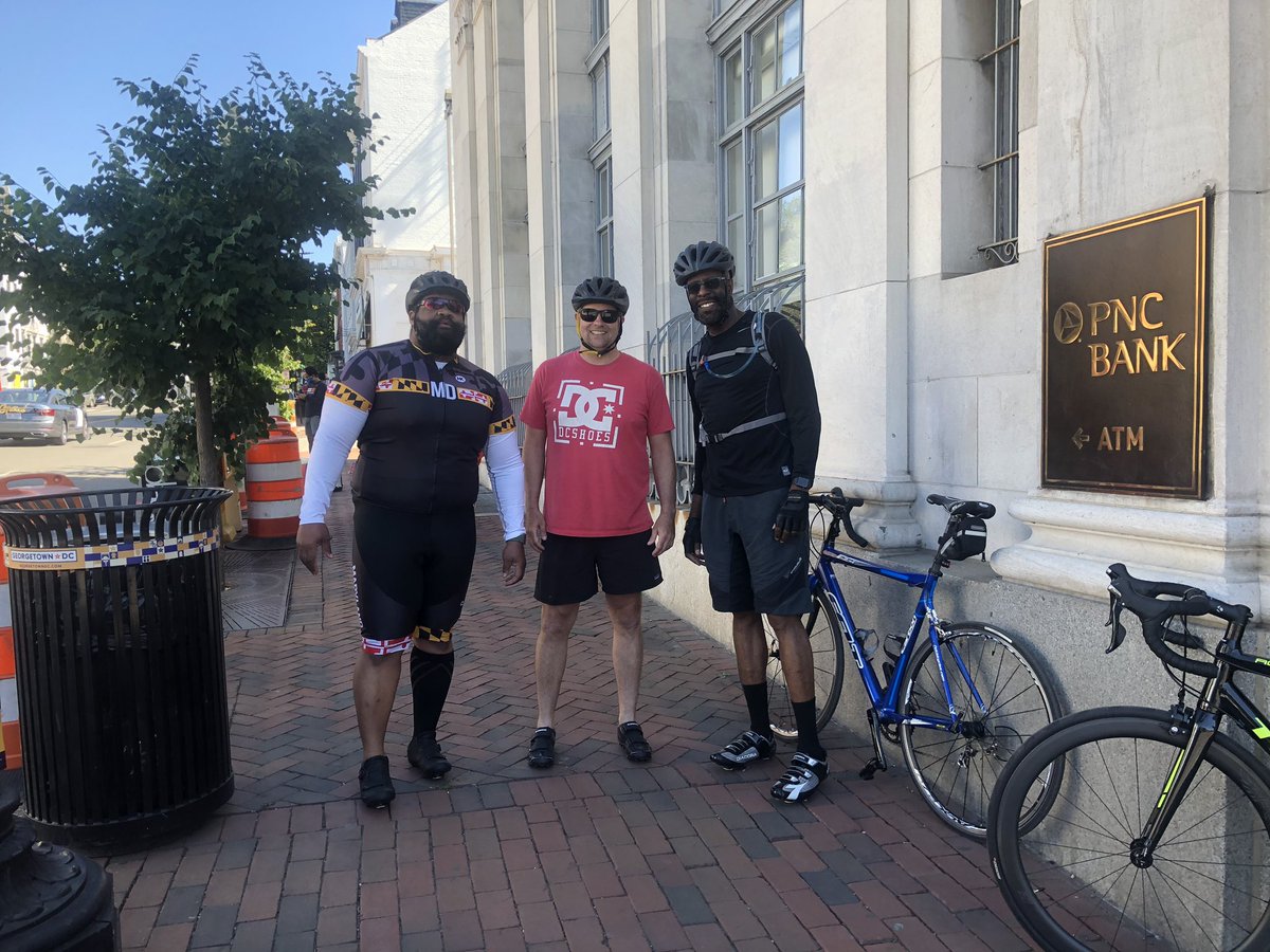 WorldRecordBall's tweet photo. Cycling with my @DCDPR co-workers. 23 miles...not bad for my first ride of the year. Who’s coming next time? #dcdpr #cycling https://t.co/RMP8lu2JLc