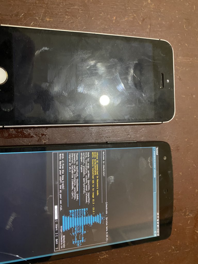 LodwinAcLp's tweet photo. Estamos progresando 😅 #checkra1n desde #ubuntuTouch #nexus5 https://t.co/MC2n1d8zy2