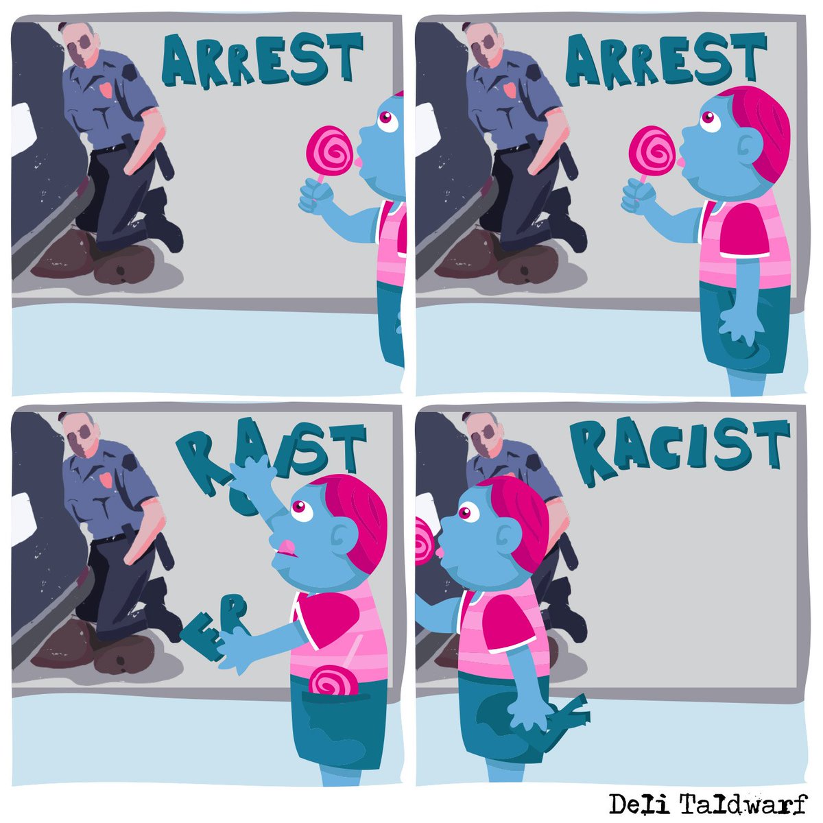Helena67603485's tweet photo. Racist arrest
#georgesfloyd #BLACK_LIVES_MATTERS #Trump #floydgeorge #racism #racist #BlacklivesMaters https://t.co/9cMmQ4SNgL