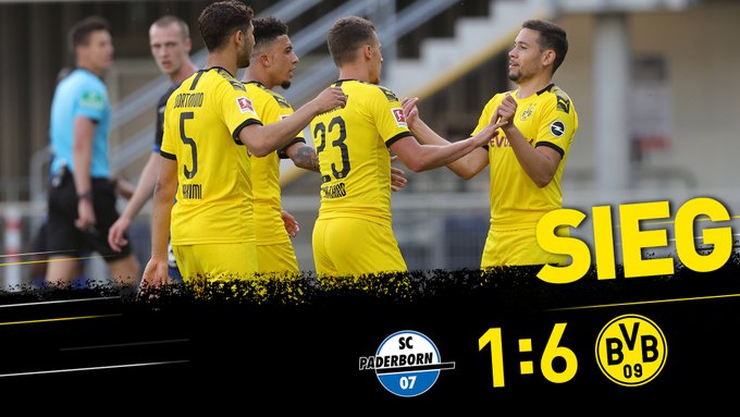 Paderborn-BVB 1-6, 29a giornata di Bundesliga.