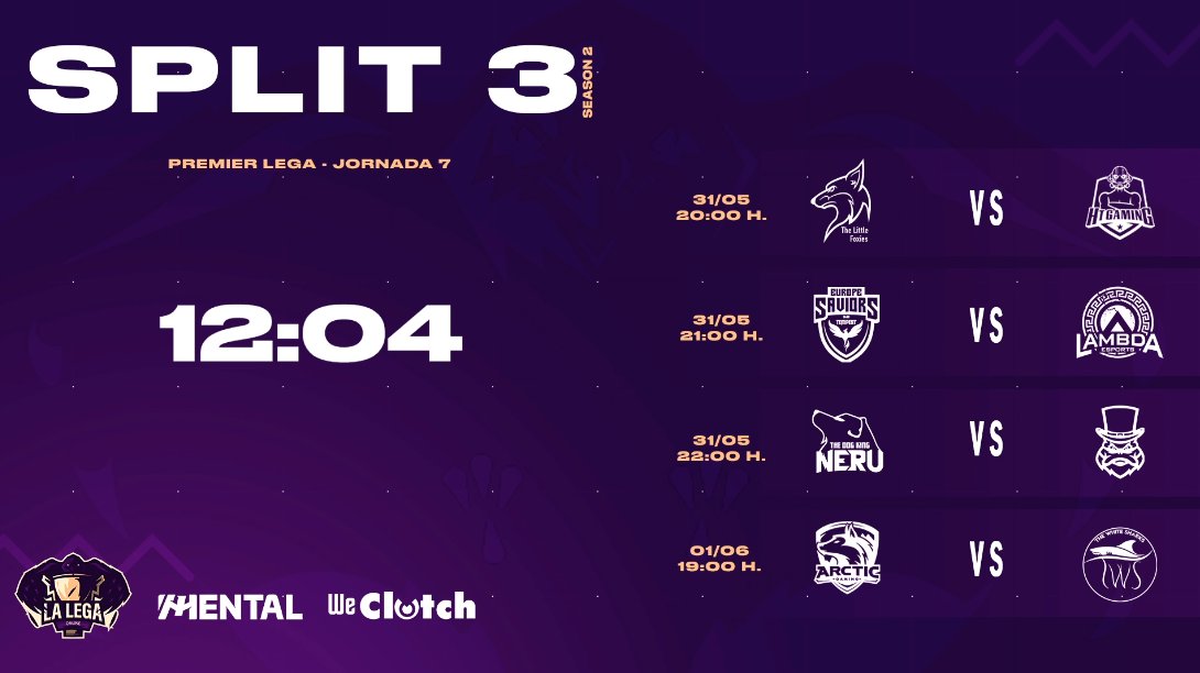 LegaOnline's tweet photo. 🔴STREAM ON
Arrancamos en esta #LegaJ7, con algunos claros favoritos pero aún mucho por decidir.
Acompáñanos‼️
📺https://t.co/DRVIREcyoY https://t.co/hHo7VpSH3v