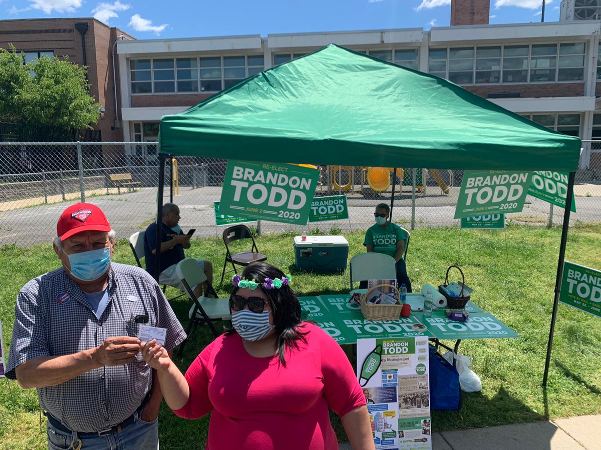 brandonttodd's tweet image. Mr. Garcia voted for the first time as a U.S. citizen today. And he cast his vote for Brandon Todd. Thank you! #Ward4Proud #LatinosConTodd