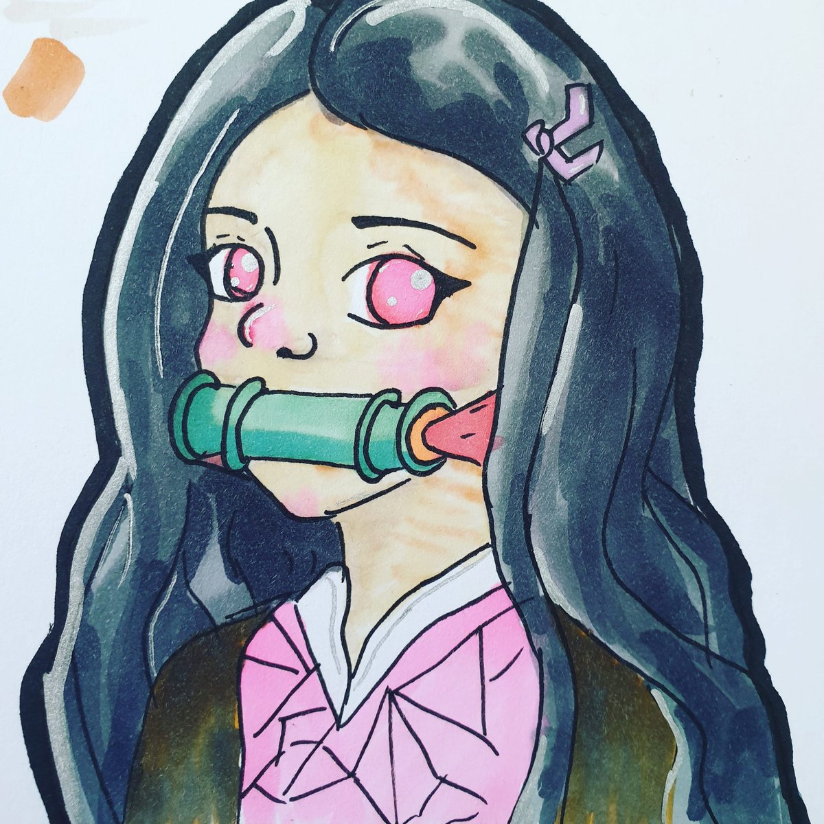 KiaStreams's tweet photo. Well I am very happy with the drawings I did on my stream today! This is my favourite which is of course, Nezuko!! 

#stream #art #smallstreamer #artstreamer #nezuko https://t.co/XsrYqfy58J