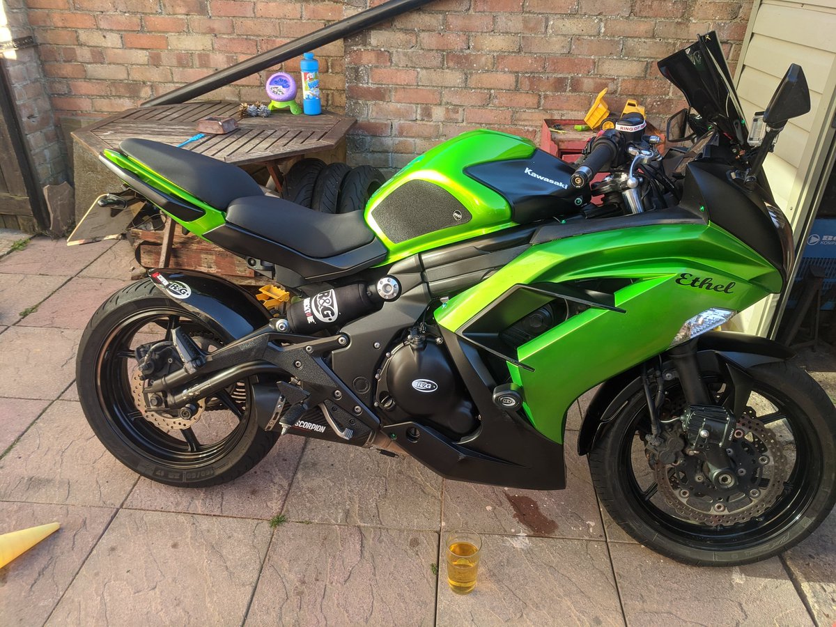 Pint with the mistress Ethel..took rim tape off today as well 👍👍 <a href="/spacedad1098/">Space Dad</a> 😋🤣😋🤣
