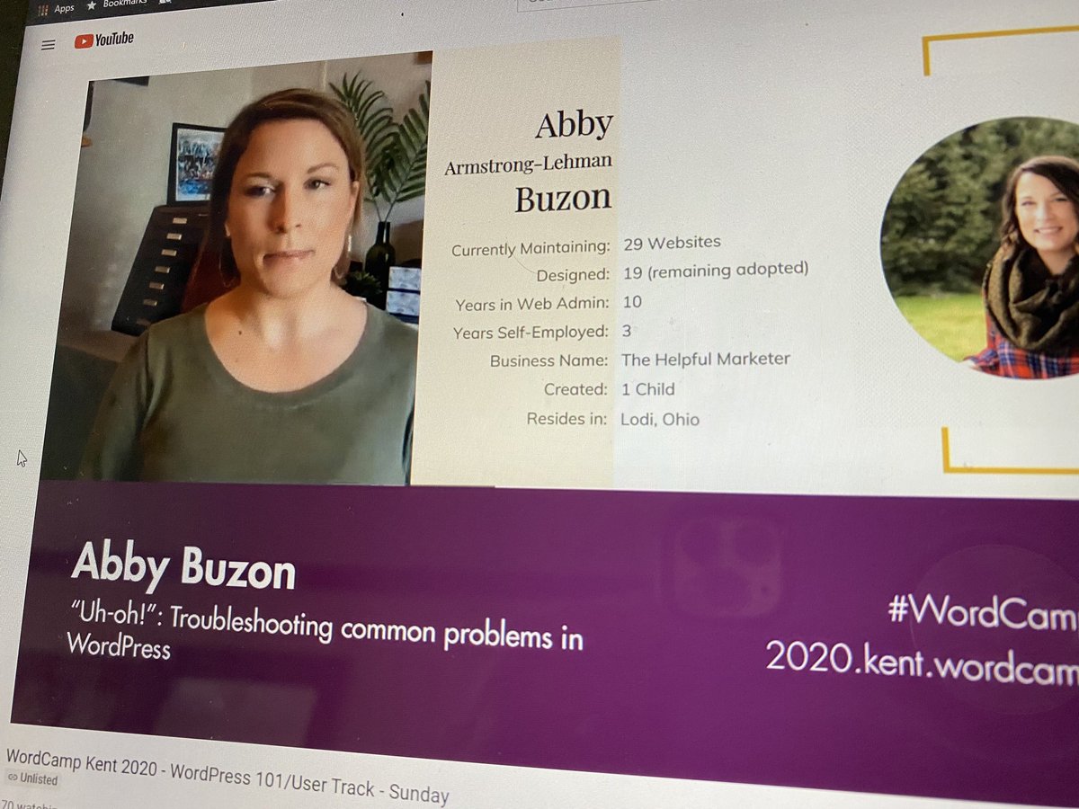 WordPressNEO's tweet photo. Yes you saw that correctly, Abby of The Helpful Marketer currently maintains 29 websites and has designed 19
Ready to hear her tips for troubleshooting issues #WCKent #WordCampKent https://t.co/he3bhb1u4d