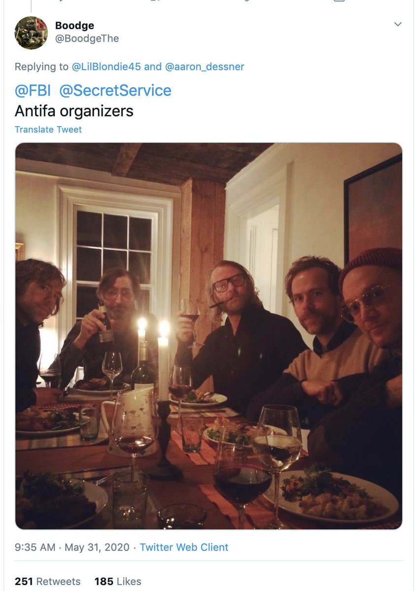 lmao - the alt-right are now circulating images of who they believe to be "antifa organizers" that are just the indie rock band The National