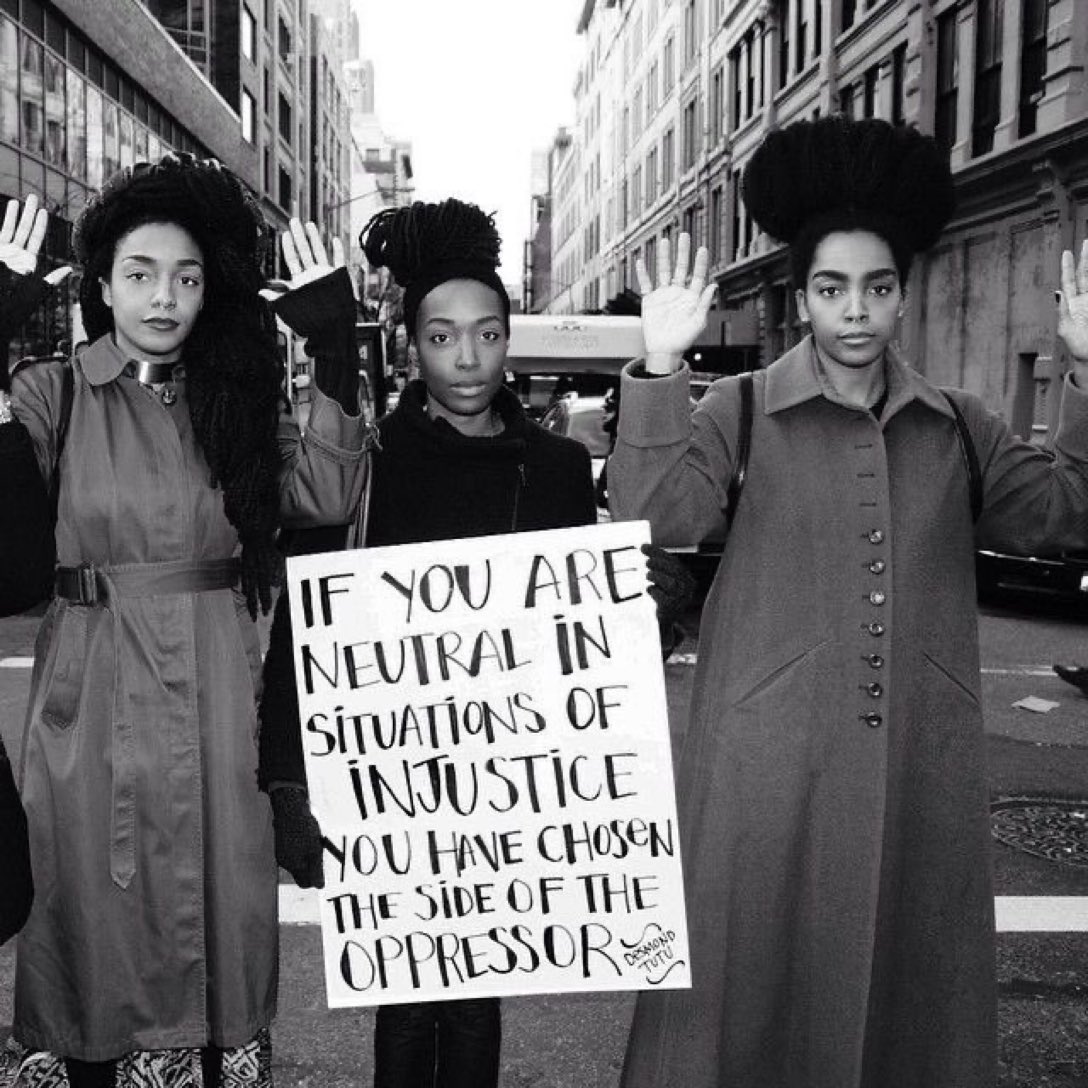 Any of my fellow white people that& #39;d like to stop *BEING* the race problem can do so by standing with people of colour & using our privilege however we can to help them out of the blood-soaked box systematic & situational racism& #39;s been backing them into for whole generations /7