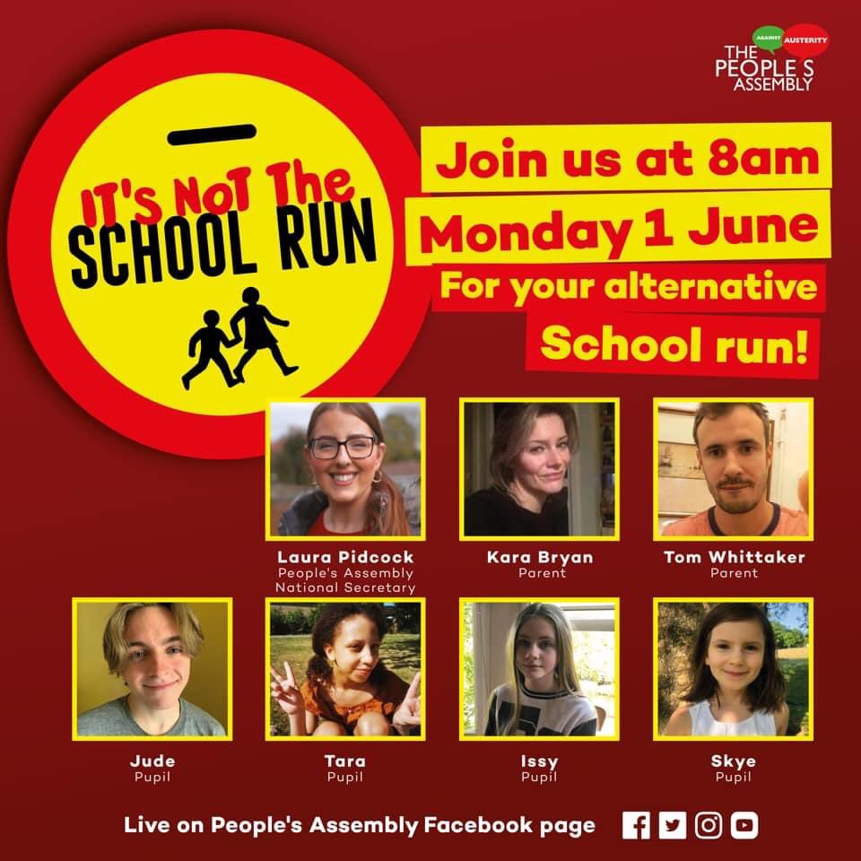 The scientists have given the evidence. It isn’t safe to widen school openings #FollowTheScience and join us for an alternative to the school run