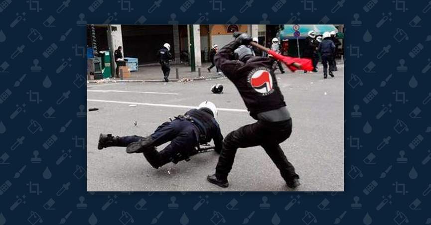 This Antifa thing has been used to create division for years now. Here are some examples that were verified:Picture was circulating as Antifa beating police. Photo was edited from the original ( in Greece).Also russians forgot to turn off location on their twitter account  https://twitter.com/ALT_uscis/status/1267144650730733569
