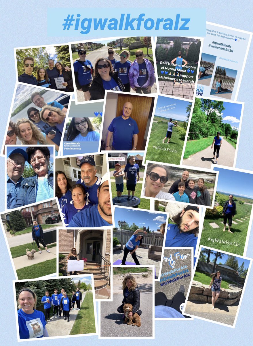 stefdarg's tweet photo. @IGWealthMgmt today my team “Walking With Hope” walked and showed support for #igwalkforalz!💙 #walkonline2020 I walked for my Nonna, my angel🕊💙 https://t.co/teGcQzUKp3