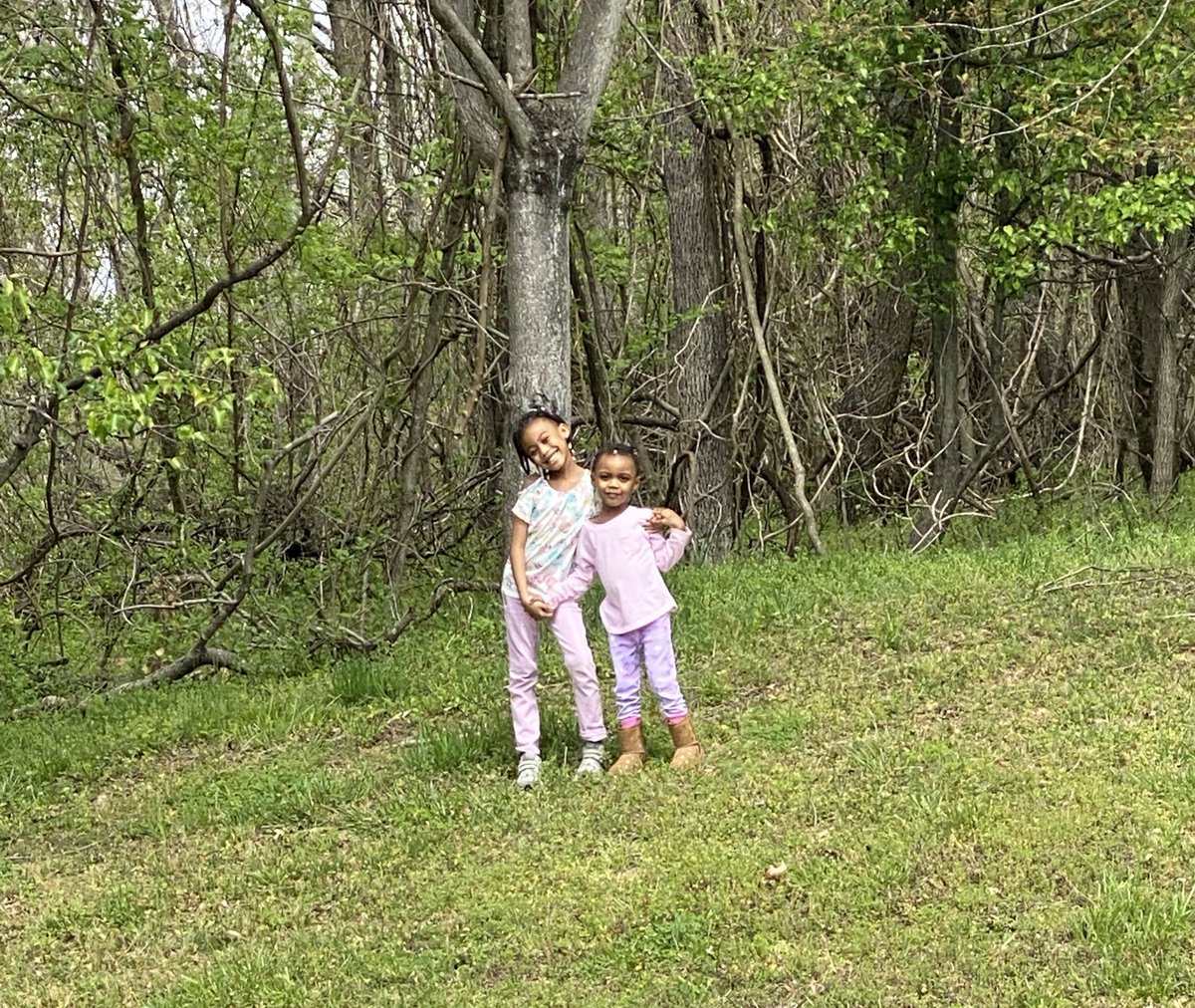 Being out in nature runs in the family! My daughters Azalea and Crimson love spending time outside looking at plants and collecting rocks! #BlackInNature  #BlackAFinSTEM #BlackBirdersWeek