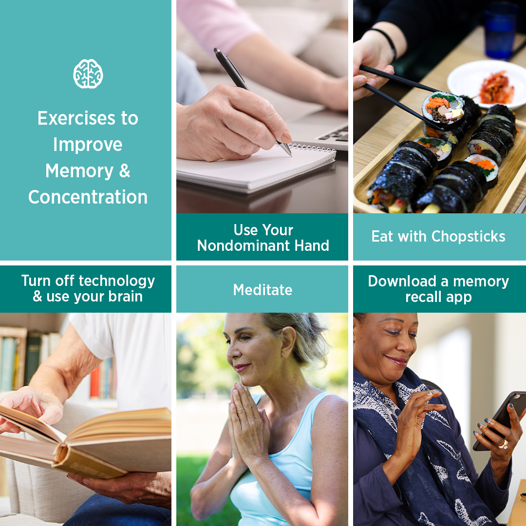 ASWalkInTubs's tweet photo. Give these #brainexercises a try to #improvememory and #concentration as you age!

Which one do you want to try? Comment below! https://t.co/l1a0CPs3ND