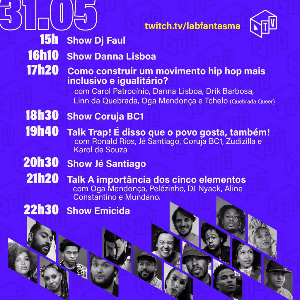_artefato's tweet photo. Começou!! Sintonizem e se inscrevam no #LabFantasmaTV na plataforma do @TwitchBR. Bora celebrar o #Lab11anos juntos! 💜💚 https://t.co/vsakpkMnwO https://t.co/MnyNm2Kcef
