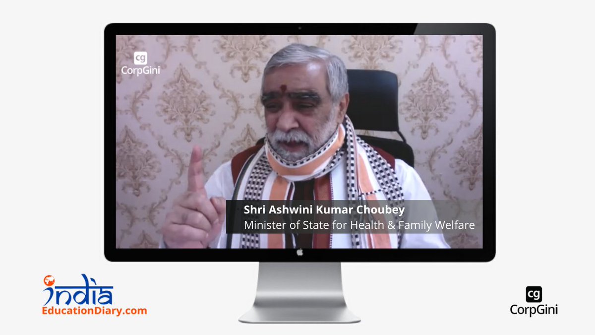 “India will serve as the #pharmacy of the world”: Shri <a href="/AshwiniKChoubey/">Ashwini Kr. Choubey</a>, Minister of State for Health &amp; Family Welfare, GoI in conversation with <a href="/mahavirlunawat/">Mahavir Lunawat</a> Co-founder, CorpGini &amp; MD, <a href="/pantomath_group/">Pantomath Group</a> 

Media link: indiaeducationdiary.in/india-will-ser…

#healthcare #innovation #startups