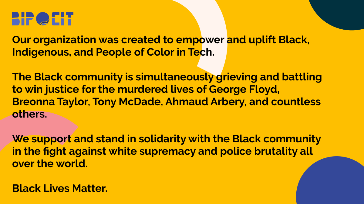 Black, Indigenous && People of Color in Tech tweet media