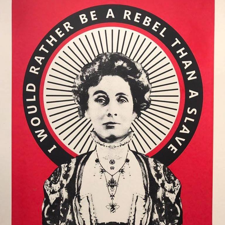 . <a href="/RealMancsy/">Mancsy Manchester</a> creates loads of my favourite Manchester related imagery, including this of Emmeline Pankhurst which, sadly not being one of the poets now performing on <a href="/StreamGm/">StreamGM</a>, I don't have the words to describe how it makes me feel.