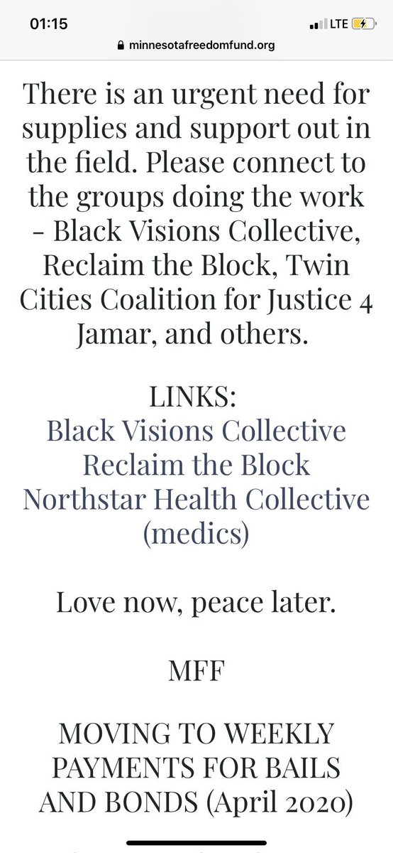 wonpilsdimples's tweet photo. the Minnesota Freedom Fund is directing donators to other organizations as they’re good on funds for the moment, so I’ve donated to the Black Visions Collective and encourage others to do so as well if you haven’t donated and are financially able to

https://t.co/HTjXr21nHb https://t.co/nkEwmYGkHw