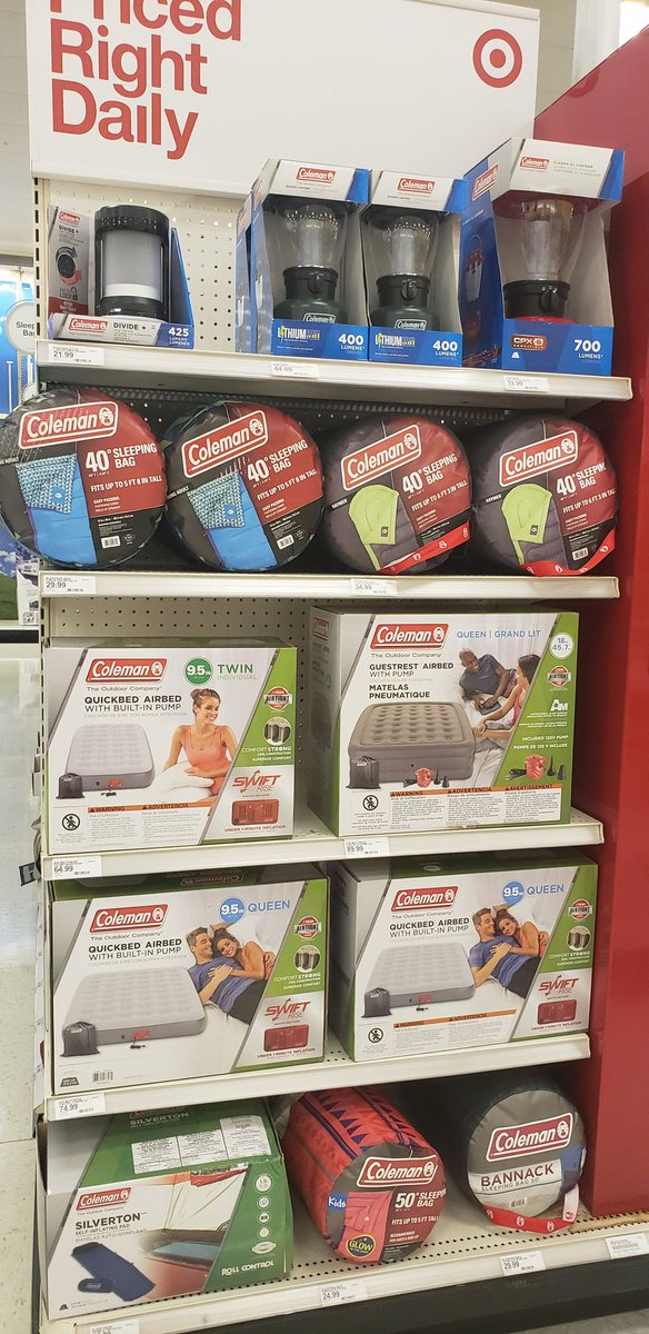 Since you cant be with your friends this summer spend some time in the Great Outdoors. Everything you need to find your personal #HappyPlace. #thunderdome #CountTheStars #ColemanLove @BreeFromTarget
